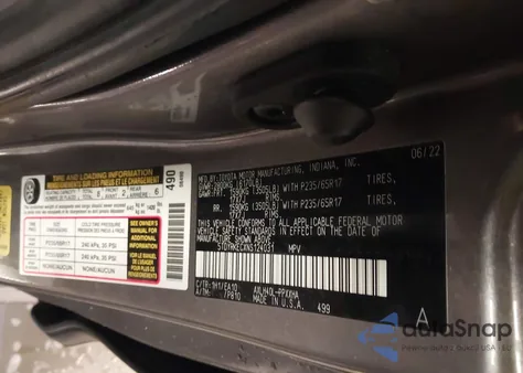 2022 Toyota Sienna Xle z USA, uszkodzony, nr VIN 5TDYRKECXNS124031